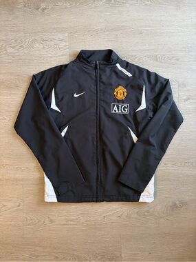 Nike Black and White Manchester United Training Jacket